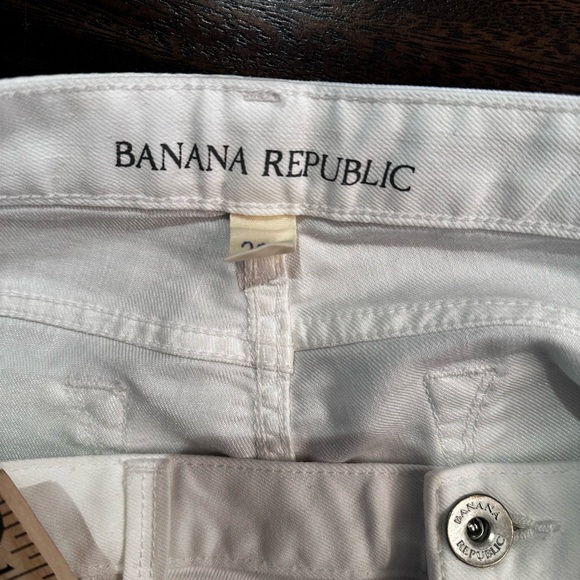 NWT Banana Republic skinny white jeans low fit - Picture 8 of 12